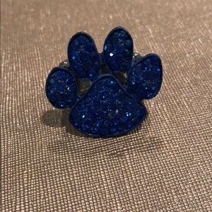Paw print ring